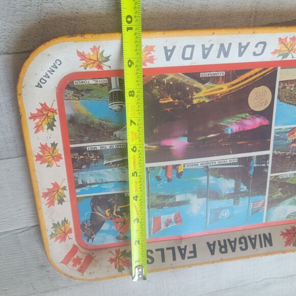 Vintage Niagara Falls Canada Souvenir Metal Tray - Picture 8 of 8